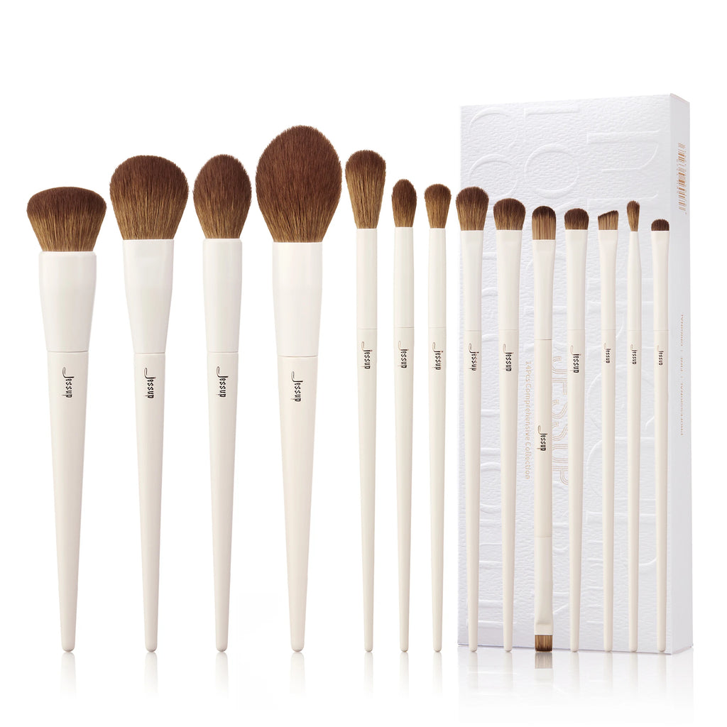 Jessup T329 Makeup Brush Set – 10–14 Piece Professional Synthetic Brush Collection